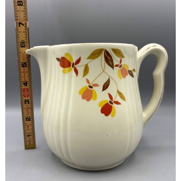 Vtg Halls Jewel  Floral Autumn Leaf Design‎ 6" Tall Ceramic - Picture 9 of 9